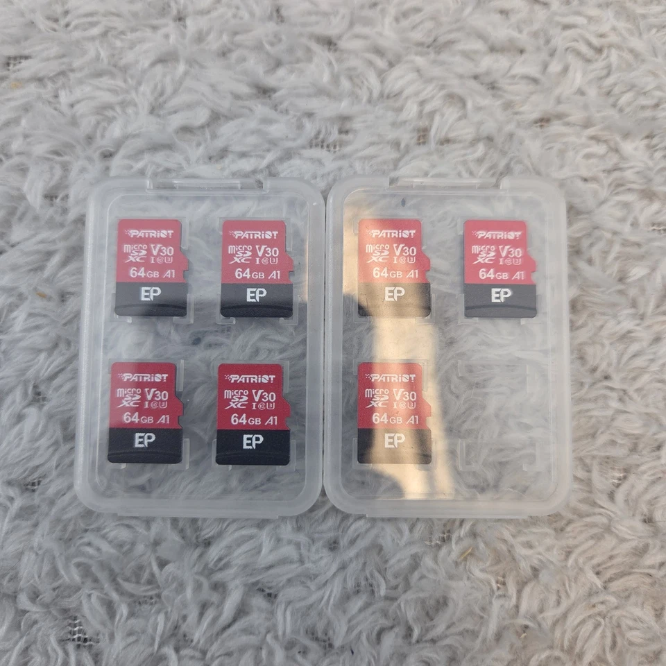 7x Patriot 64gb A1 Micro SD Card For Android Phones And Tablets, 4K Video - Image 1 of 2