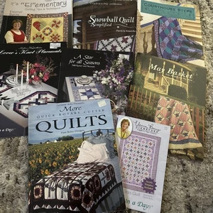 Lot Of 6 Quilt in a Day Books Eleanor Burns Pattern & Bonus More Rotary Cutter - Foto 1 di 9