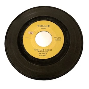 1964 The Beatles Twist & Shout / There's A Place (No Box Around Tollie Records) - Imagen 1 de 5
