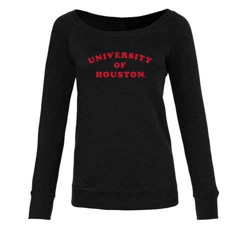 Official NCAA University of Houston Women's Fleece Crew Sweatshirt Cover