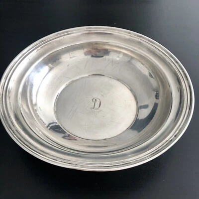 S. Kirk & Son Cuenco de Plata Esterlina Tallado Antiguo Mariland Monograma Liso “D” Foto 1 de 4