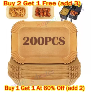 Air Fryer Liners Disposable Paper Liners Non-Stick Parchment for Dual Ninja 200X - Picture 1 of 17