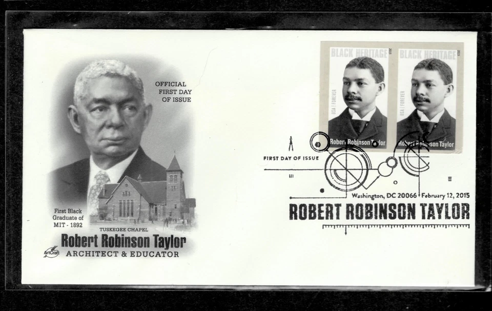 #4958a, Robert Robinson Taylor NO DIE CUT horizontal pr FDCover. Artcraft - Image 1 of 1