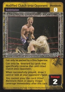 WWE: Modified Clutch Onto Opponent [Played] card type Submission Raw Deal Wrestl - Picture 1 of 1