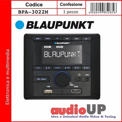 SISTEMA MULTIMEDIALE PER CAMPER CON LETTORE USB - LETTORE AM/FM - DAB+ 4X40 Watt - Immagine 1 di 2