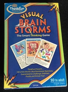 Thinkfun Visual Brain Storms The Smart Thinking Game 10-Adult 100 Best Questions - Picture 1 of 3