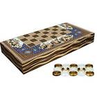 Wooden Backgammon Set Pearlescent / Will be shipped via