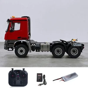 6WD 1/14 RC Tractor Truck RTR Metal Chassis 2Speed Car Lorry Vehicle Light Sound - Picture 1 of 8