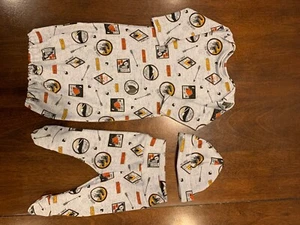 Newborn Boy Sleeper Gown, Pants, and Beanie Set - Picture 1 of 4