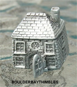 PEWTER TCC THIMBLE from CURIOSITY SET - Cottage - Door opens - Picture 1 of 1