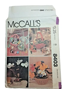 McCall's 8403 Cesti artigianali pasquali taglia unica modello busta danneggiata - Foto 1 di 5