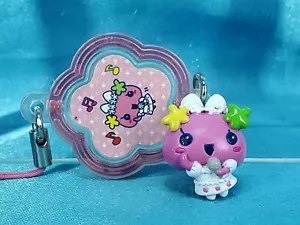 Bandai Tamagotchi Kururin Plate Gashapon Mini Figure Strap Violetchi - Picture 1 of 3
