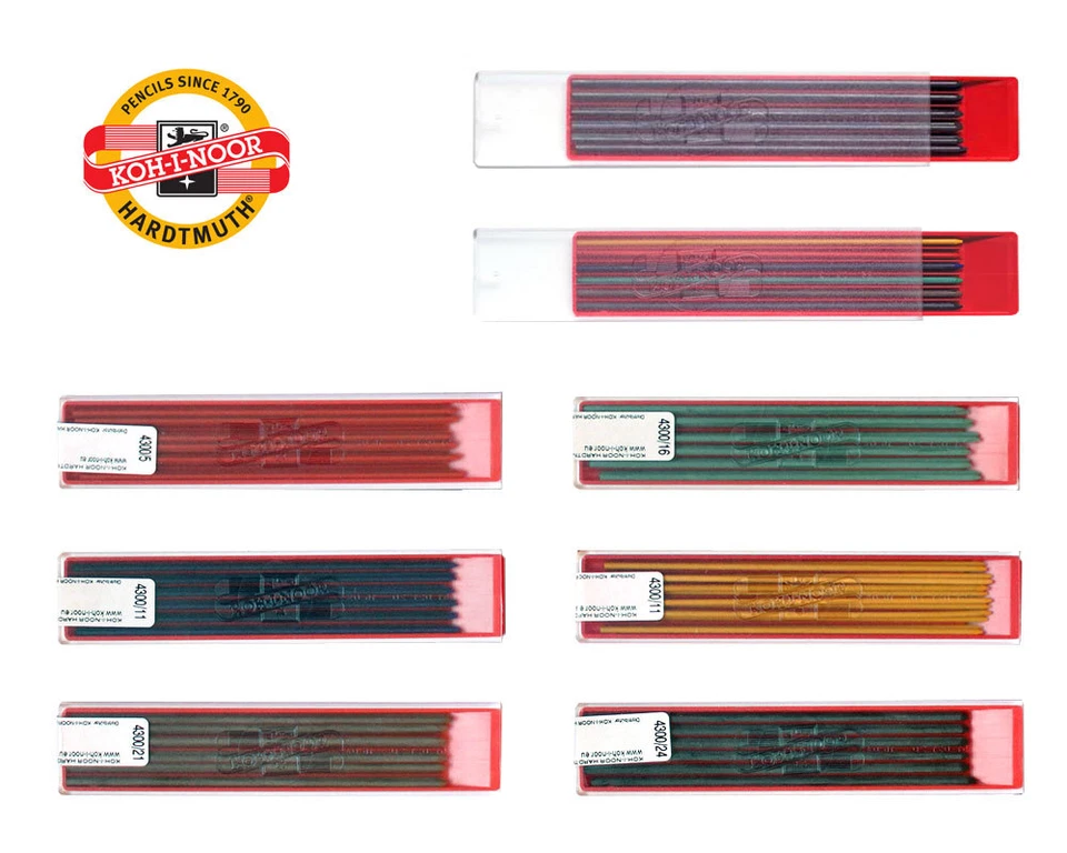 Fallminen 2mm Minen Fallbleistift Druckbleistift alle Härtegrade und bunte Minen - Bild 1 von 1