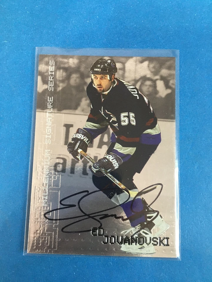 Canucks F145.187 1999-00 BAP Millennium autógrafos #234 Ed Jovanovski - Imagem 1 de 1
