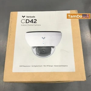 Cámara de seguridad domo interior Verkada CD42-256-HW, 5 MP, 256 GB de almacenamiento incorporado - Imagen 1 de 4