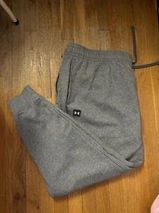 Under Armour Men's Rival Fleece Joggers Sweatpants Size 4XL Gray Grey - Picture 1 of 4