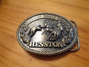 Hesston National Finals Rodeo 1980 Sixth Edition Collector's Belt Buckle - Picture 1 of 3