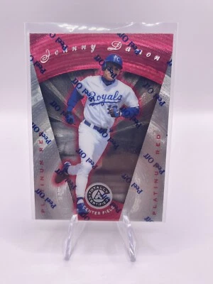1997 Pinnacle Totally Certified #104 Johnny Damon Platinum Red Card /3999   - Image 1 of 2