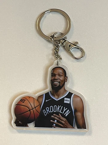 Kevin Durant Brooklyn Nets Jersey Acrylic Keychain NBA Basketball Cover