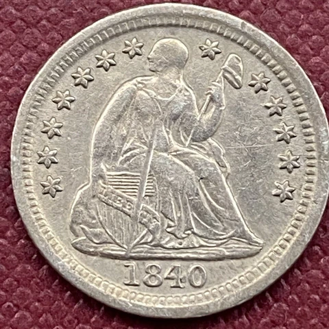 1840 O Seated Liberty Half Dime 5c RARE Better Grade XF Details #53516 Cover