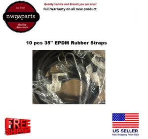 35" Tarp Strap (10 Pack) EPDM Rubber with 2 Hooks - Picture 1 of 1