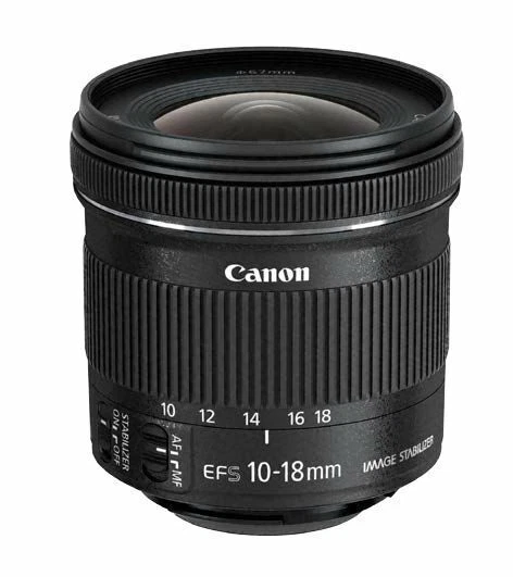 Canon EF-S 9519B002  10-18mm f/4.5-5.6 IS STM Zoom Lens - Black