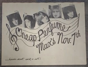 7. November 1981(?) Poster GÜNSTIGES PARFUM Max's Kansas City ~ 19x25 - Bild 1 von 1