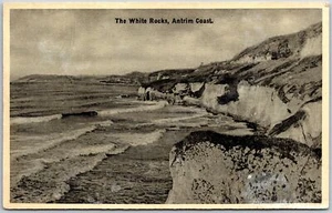 The White Rocks Antrim Ireland Coast Cliff Coatal Section Waves Postcard - Picture 1 of 2