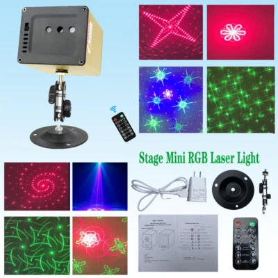 Laser Disco Party Light W/ Remote Control Stage Activated Lighting RGB DJ Light - Image 1 of 4