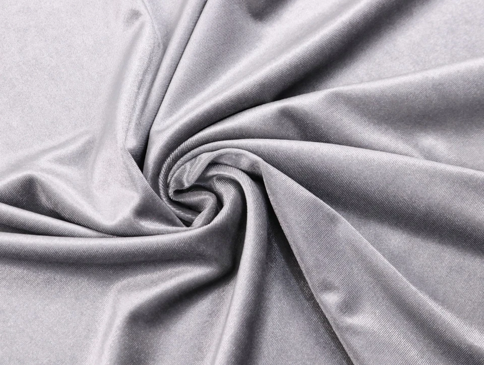 STRETCH SAMT Stoff Samt Velvet elastisch Kleidung Deko HELLGRAU EUR 12,98/m - Bild 1 von 1