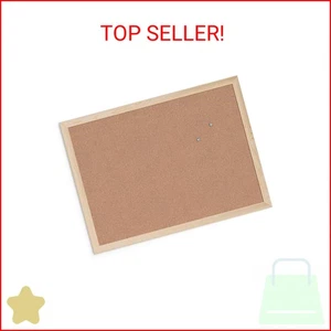 U Brands Cork Bulletin Board,18 x 24 Inches, Light Birch Wood Frame (265U00-01) - Picture 1 of 2