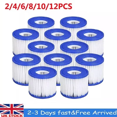 2-12X For Bestway Lazy Lay-Z-Spa Filters VI Cartridge Hot Tub Spa Swimming pool - Image 1 of 4