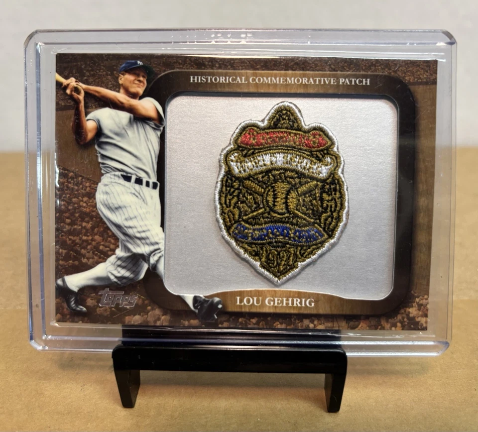 Lou Gehrig 2009 Topps Historical Commemorative Patch Card LPR-56 YANKEES - Image 1 of 2