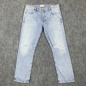 Jeans Citizens Of Humanity Emerson con 28 bottoni mosca dritti distrutti vita media - Foto 1 di 19