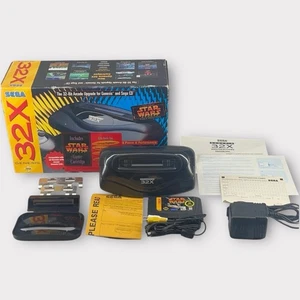 Console aggiuntiva Sega Genesis 32X in scatola con gioco Star Wars incluso RARA - Foto 1 di 23