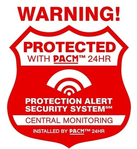 14 Security Alarm Stickers Bonus Auto static alarm decal - Picture 1 of 5