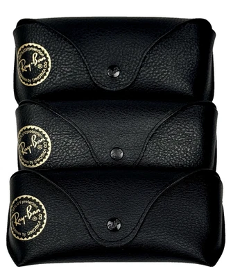 Lot of 3 Ray Ban Black Glasses Sunglass Cases Only Soft Shell Protective - Image 1 of 4