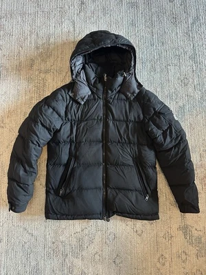 Moncler Montgenevre Giubbotto Black Wool Down Puffer Coat Mens Size 4 - Image 1 of 4