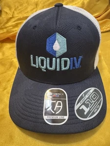 Gorra America Liquid IV Gorra Snapback Azul Marino Blanco Malla Espalda Ajustable Nueva con Etiquetas - Imagen 1 de 8