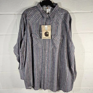 De colección Años 90 Carhartt Resistente Exterior Franela Forrada 4XL Con Etiquetas - Imagen 1 de 9