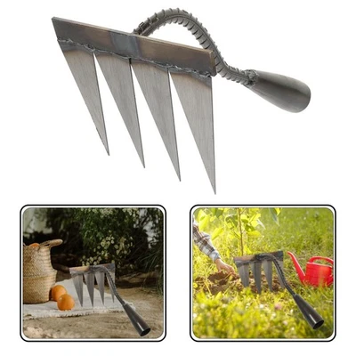  Gartenharke Klein Gartenrechen Jäten Werkzeuge Zum Graben Des Gartens - Bild 1 von 4