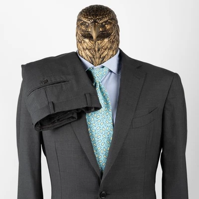 Great $4250 ERMENEGILDO ZEGNA Cool Effect Pure Wool Suit Gray 42US/52IT - Image 1 of 4