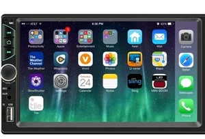 Leadfan Car Stereo with Dash Cam 7 Inch Full HD Touchscreen - Picture 1 of 6