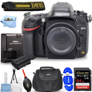 Nikon D610 Digital SLR Camera (Body Only) 1540 - 7PC Accessory Bundle - Picture 1 of 1