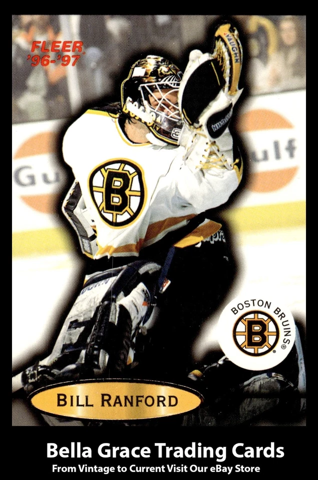 1996-97 Fleer Bill Ranford #7 Boston Bruins NHL Hockey - Image 1 of 2