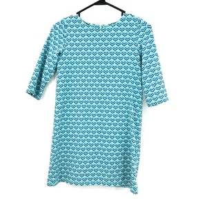 Vineyard Vines girls youth size Medium 10 - 12 blue dress zip up back - Picture 1 of 8