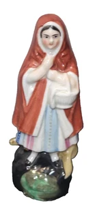 Antique Staffordshire Little Red Riding Hood Figure, c1855, - Picture 1 of 2