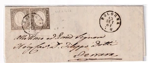 XX513-IV SARDEGNA-10 C + 10 C DA BOLOGNA A FERRARA  1861 - Picture 1 of 1