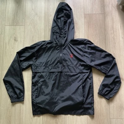 LRG Lifted Research Group Jacket Windbreaker Mens Large Black 1/4 Zip Hooded - Image 1 of 4