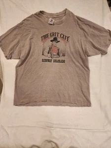 Vintage John Wayne Shirt Mens Large Tan True Grit Cowboy Western Movie Actor - Picture 1 of 6